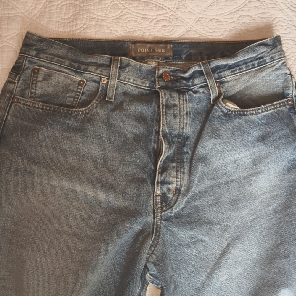 NWT JCrew Point Sur full length loose denim